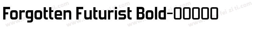 Forgotten Futurist Bold字体转换